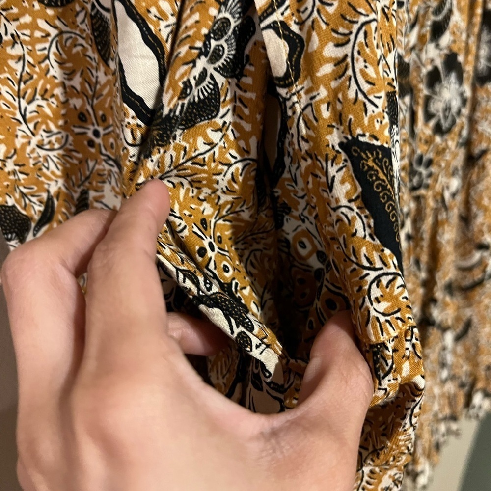 Ulla Johnson Nailah Printed Puff Sleeve Belted Pocket Mini Dress Size 2 - Picture 11 of 15